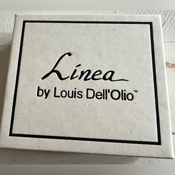 Linea by Louis Dell’Olio grey/taupe tort print plastic multilayer chain necklace - Picture 4 of 5